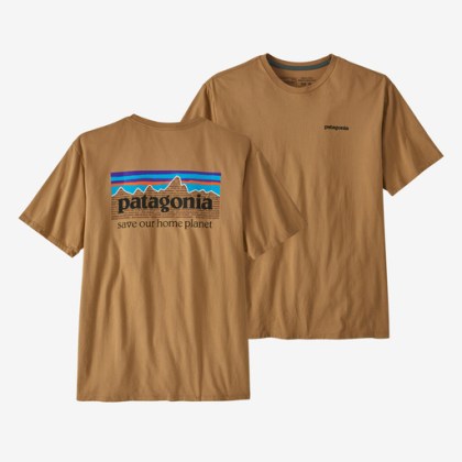 Mens P-6 Mission Organic T-Shirt Patagonia - Grayling Brown koszulka z krótkim rękawem